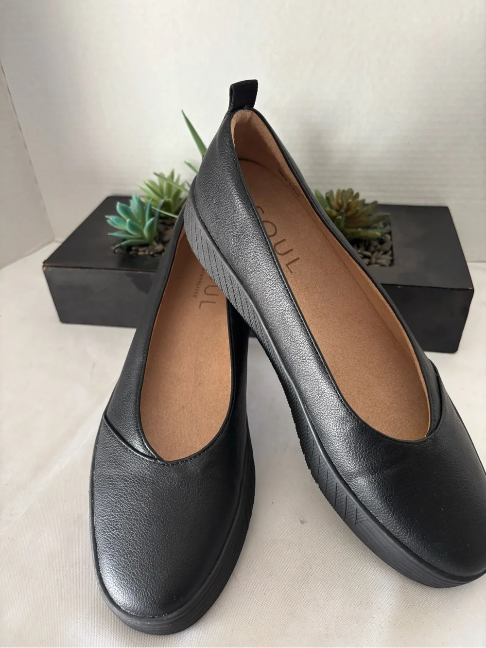 BRAND NEW SOUL Naturalizer Black Slip-On Ballet Flats “Neela” style SZ 10